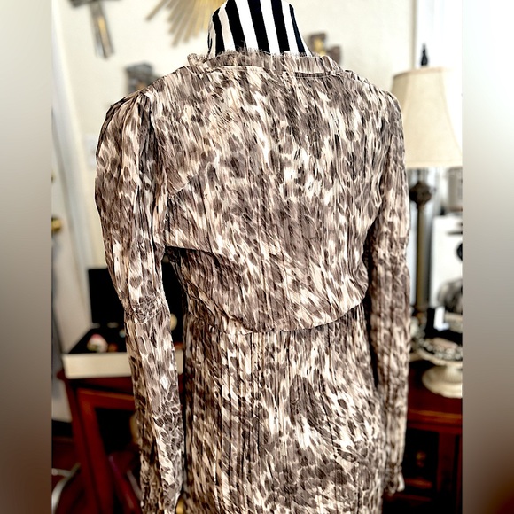 Free People Sheer Leopard Print Button Down Layering Duster Intimates Size P/S - Picture 10 of 13